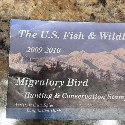 2009-2010 & 2018-2019 US FISH & WILDLIFE MIGRATORY BIRD HUNTING AND CONSERVATION STAMPS
