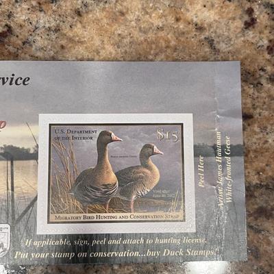 2011-2012 & 2015-2016 US FISH & WILDLIFE MIGRATORY BIRD HUNTING AND CONSERVATION STAMPS