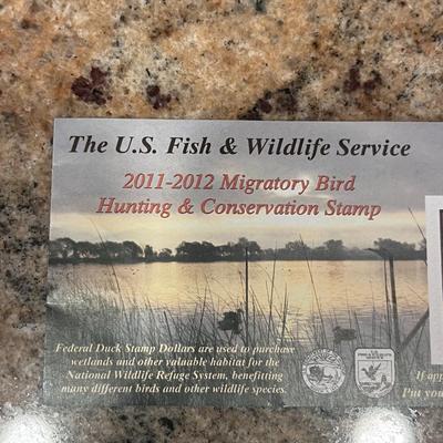 2011-2012 & 2015-2016 US FISH & WILDLIFE MIGRATORY BIRD HUNTING AND CONSERVATION STAMPS