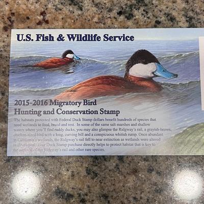 2010-2011 & 2015-2016 US FISH & WILDLIFE MIGRATORY BIRD HUNTING AND CONSERVATION STAMPS