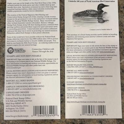 2013-2014 & 2016-2017 US FISH & WILDLIFE MIGRATORY BIRD HUNTING AND CONSERVATION STAMPS