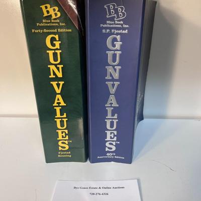 40th & 42nd EDITIONS OF BLUE BOOK GUN VALUES