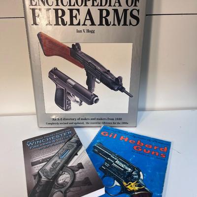 ENCYCLOPEDIA OF FIREARMS AND 2 OTHER GUN RELATED BOOKS