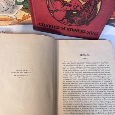 VINTAGE EMPTY SCRAPBOOKS AND CHILDRENS BOOKS