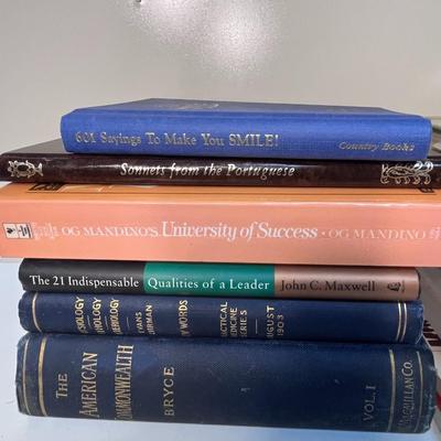 AN ASSORTMENT OF BOOKS