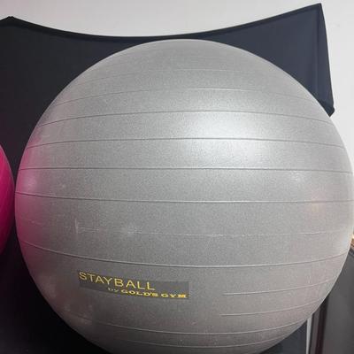 2 EXERCISE BALLS AND A JUMP ROPE
