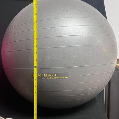 2 EXERCISE BALLS AND A JUMP ROPE