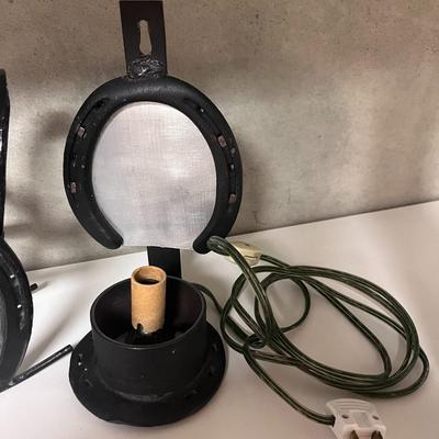 HORSESHOE WALL SCONCES AND PLANT HOLDERS