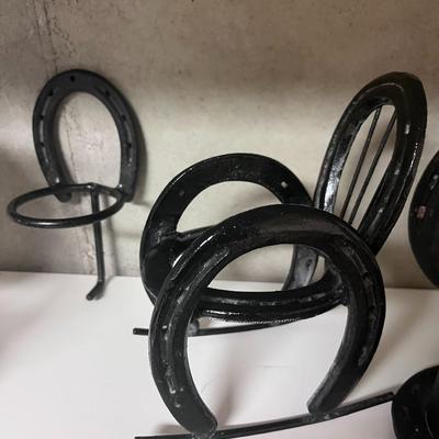 HORSESHOE WALL SCONCES AND PLANT HOLDERS