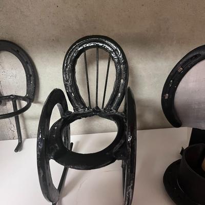 HORSESHOE WALL SCONCES AND PLANT HOLDERS