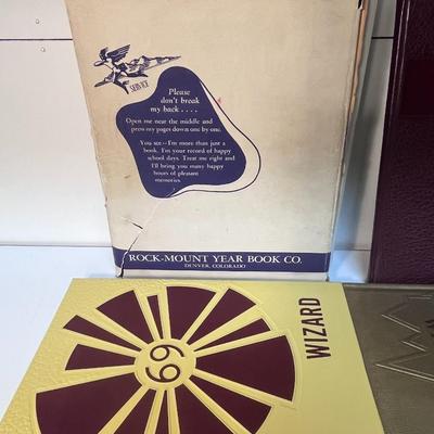 LATE 1960's WIZARD HIGH SCHOOL YEAR BOOKS