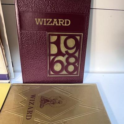 LATE 1960's WIZARD HIGH SCHOOL YEAR BOOKS