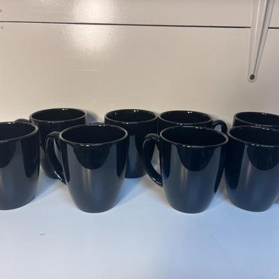 8 NEW CORELLE STONEWARE COFFEE MUGS
