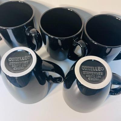 8 NEW CORELLE STONEWARE COFFEE MUGS