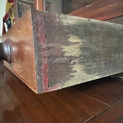 Antique Secretary Desk with Glass - Front Hutch