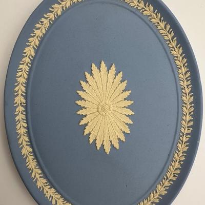 Wedgwood Blue Jasperware Oval Tray