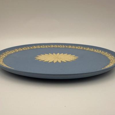 Wedgwood Blue Jasperware Oval Tray