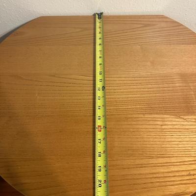 Wood Side Table with Lower Shelf