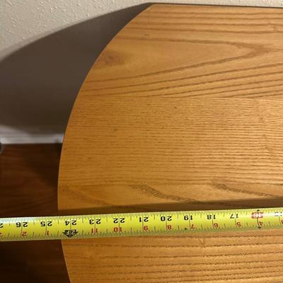 Wood Side Table with Lower Shelf