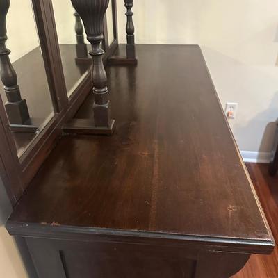 Victorian Revival Style Dresser with Mirror