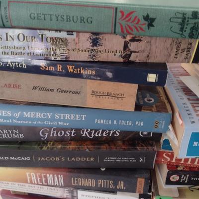 Assortment of Civil War Related Books Mostly Non-Fiction Choice D