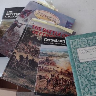 Assortment of Civil War Related Books Mostly Non-Fiction Choice D