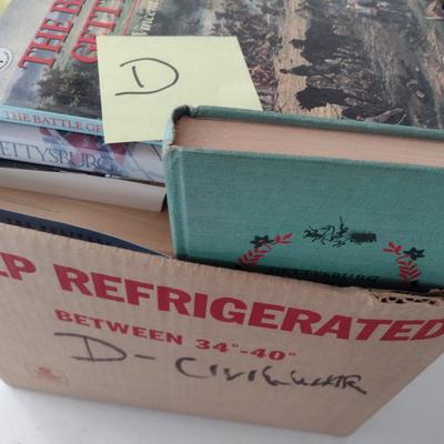 Assortment of Civil War Related Books Mostly Non-Fiction Choice D