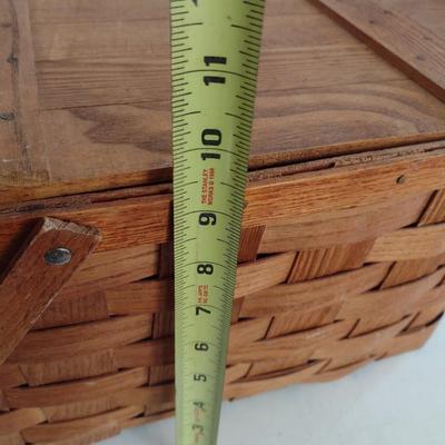 Splint Wood Picnic Basket