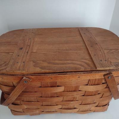Splint Wood Picnic Basket