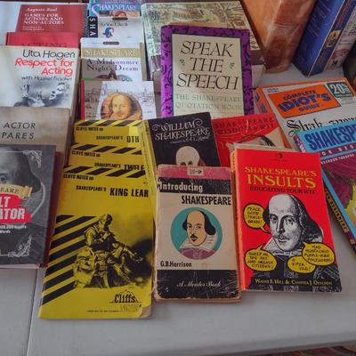 Nice Collection of Shakespeare and Acting Themed Books Choice H