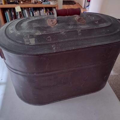 Vintage Copper Boiler Wash Tub