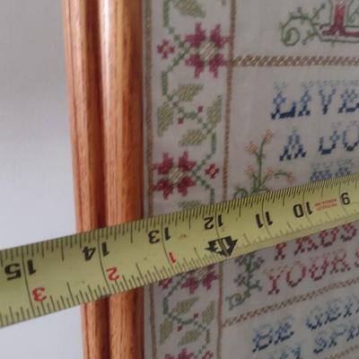 Framed Needlework Art Proverbs Choice B