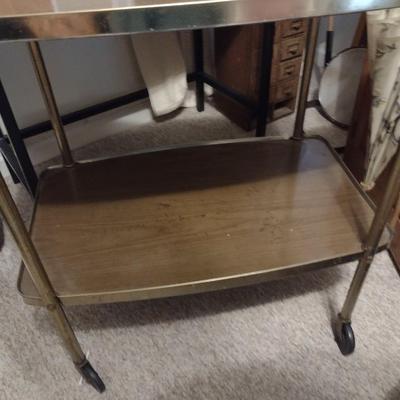 Mid Century Double Tier Tea Cart