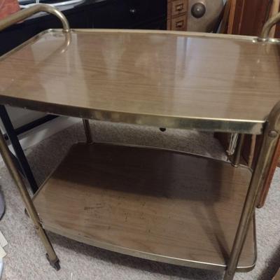 Mid Century Double Tier Tea Cart