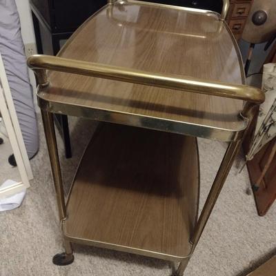 Mid Century Double Tier Tea Cart
