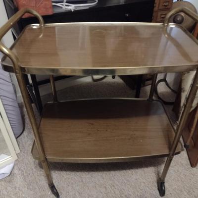 Mid Century Double Tier Tea Cart