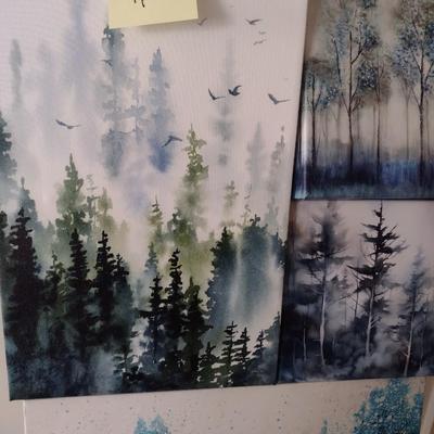 Set of Four Canvas Art Prints Choice G