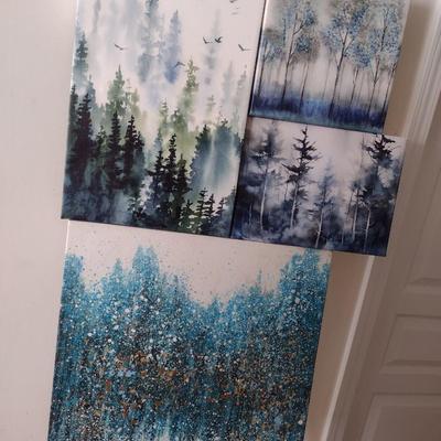 Set of Four Canvas Art Prints Choice G