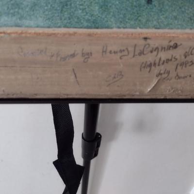 Hand Painted Porcelain Metal Door Insert Art from Highlands, NC Choice H