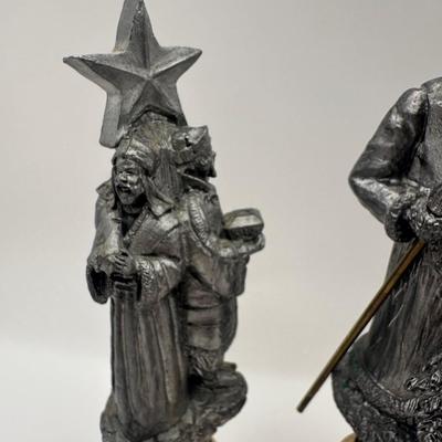 Set of Three Michael Ricker Figural Christmas Handbells