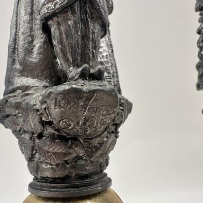 Set of Three Michael Ricker Figural Christmas Handbells