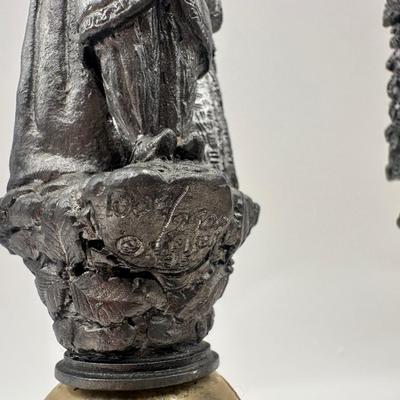 Set of Three Michael Ricker Figural Christmas Handbells