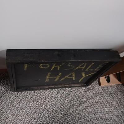 OLD "HAY FOR SALE" SIGN