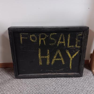 OLD "HAY FOR SALE" SIGN