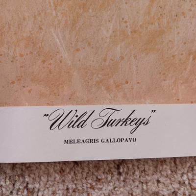 "WILD TURKEYS" AND "BENGAL BRACE" LITHOGRAPH BY GUY COHELEACH