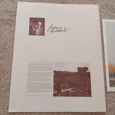 "WILD TURKEYS" AND "BENGAL BRACE" LITHOGRAPH BY GUY COHELEACH