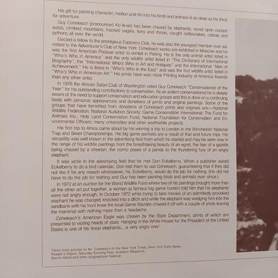 "WILD TURKEYS" AND "BENGAL BRACE" LITHOGRAPH BY GUY COHELEACH