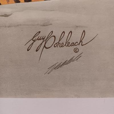 "WILD TURKEYS" AND "BENGAL BRACE" LITHOGRAPH BY GUY COHELEACH