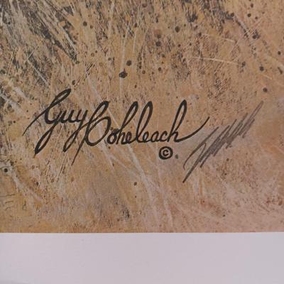 "WILD TURKEYS" AND "BENGAL BRACE" LITHOGRAPH BY GUY COHELEACH