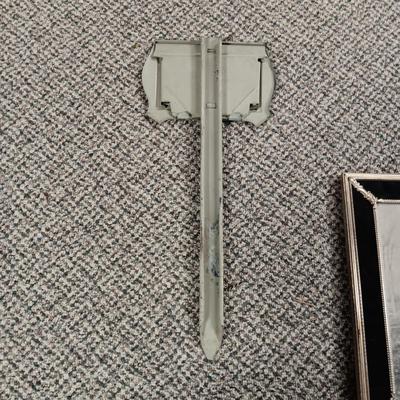 ANTIQUE GRAVE MARKER AND A MEMBER OF THE WOMAN'S CHRISTIAN TEMPERANCE UNION